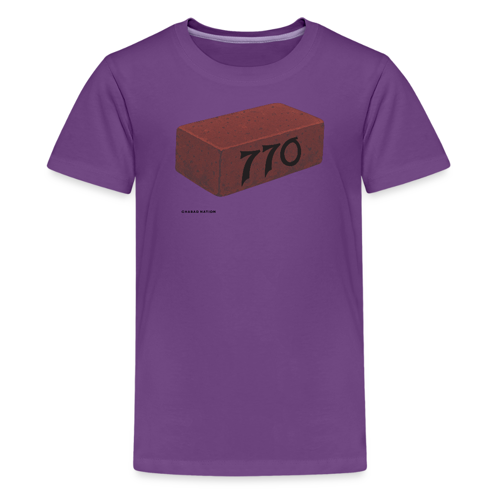 770 Solid Brick Kids' Premium T-Shirt - purple