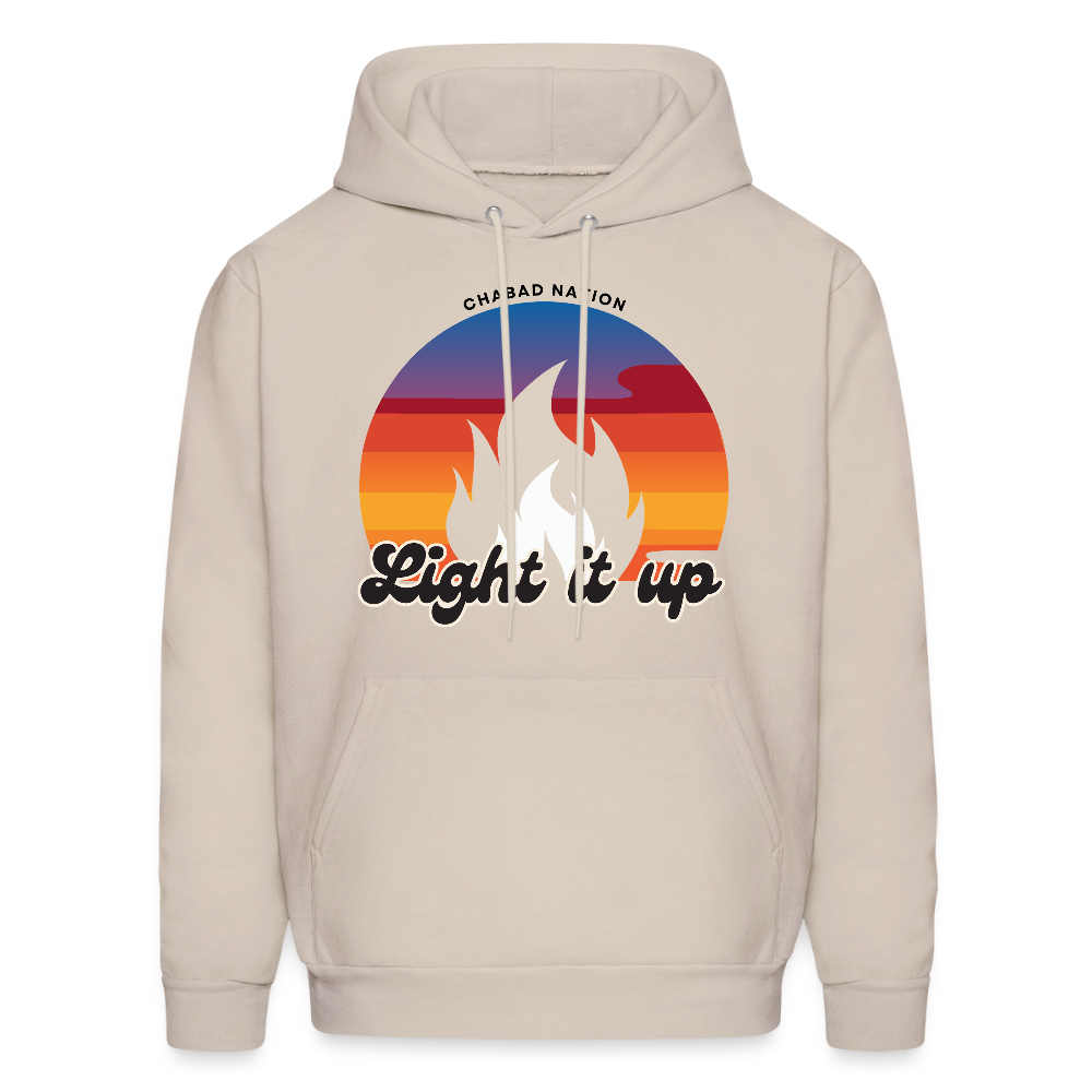 Light It Up Men's Hoodie - Sand