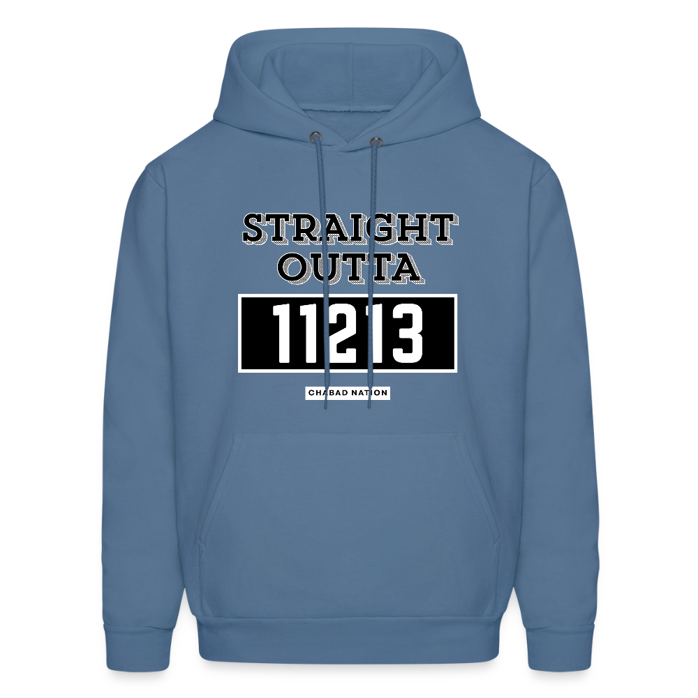 Straight Outta 11213 Men's Hoodie - denim blue