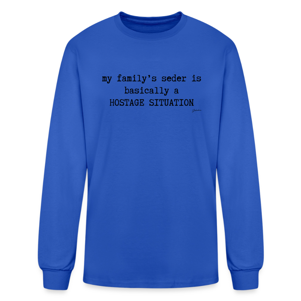 Seder Hostage Men's Long Sleeve T-Shirt - royal blue