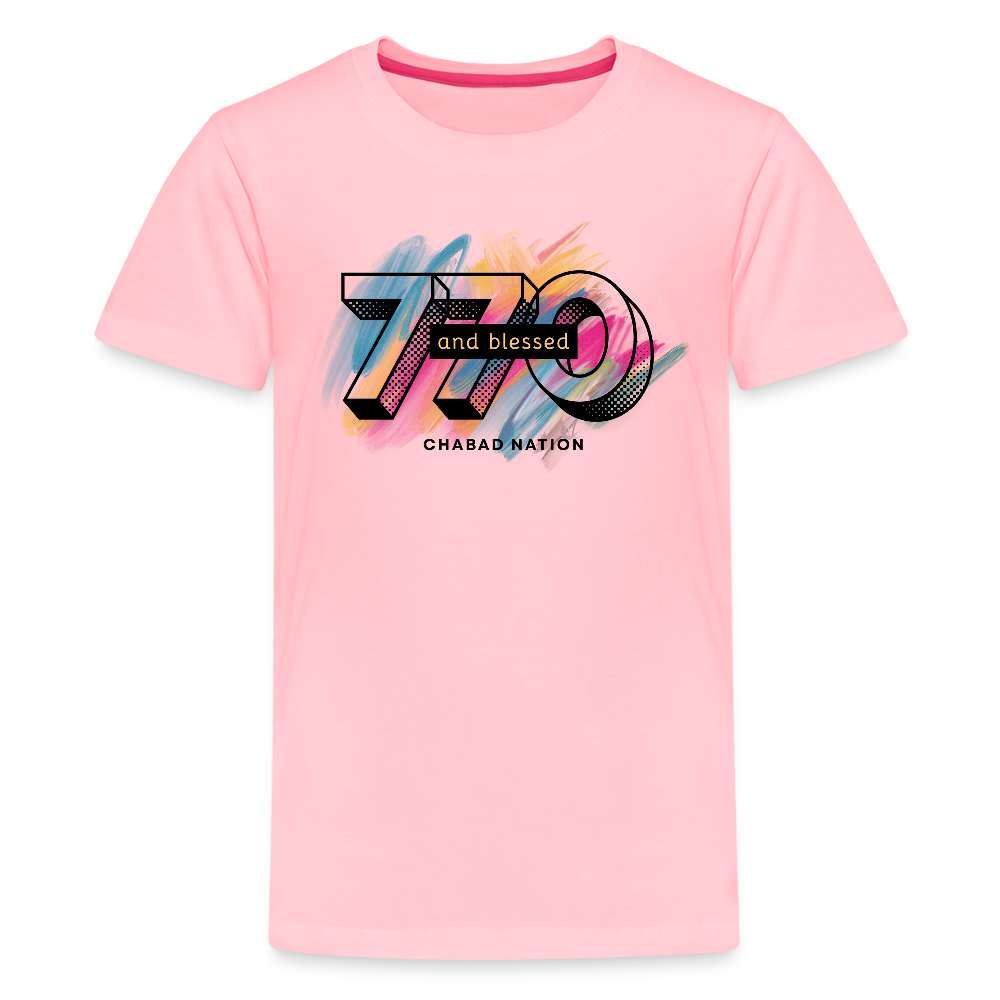 770 And Blessed Kids' Premium T-Shirt - pink