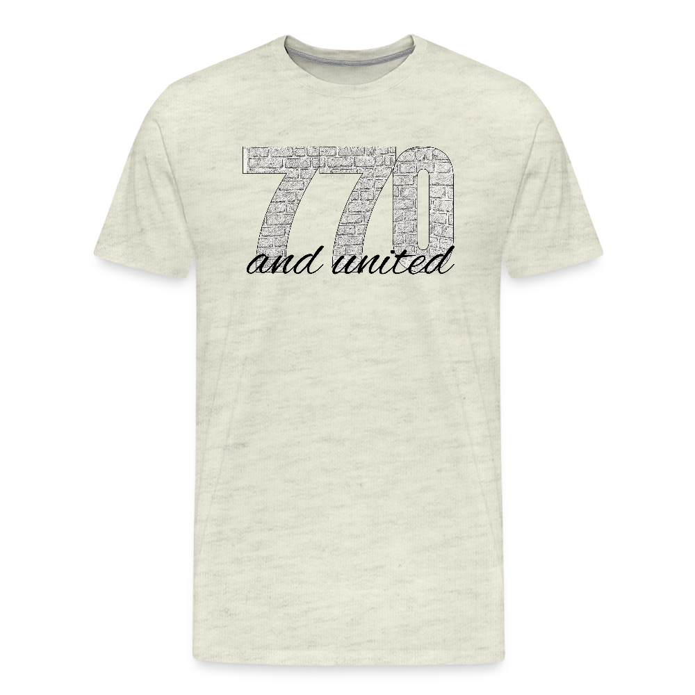 770 And United Men's Premium T-Shirt - heather oatmeal