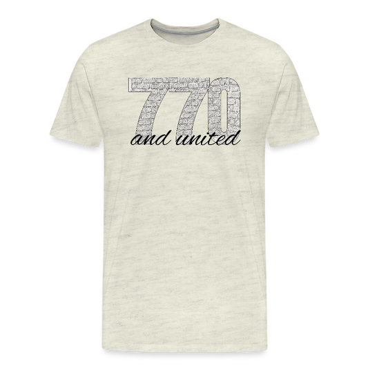 770 And United Men's Premium T-Shirt - heather oatmeal