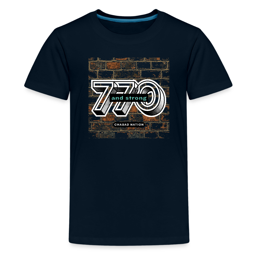 770 And Strong Kids' Premium T-Shirt - deep navy