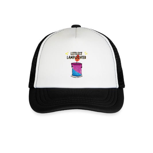 Littlest Lamplighter Kid's Trucker Cap - white/black