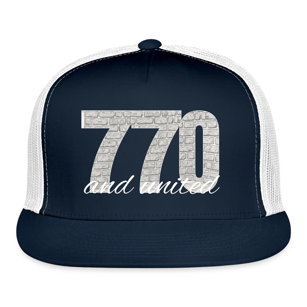 770 And United Light Trucker Hat - navy/white