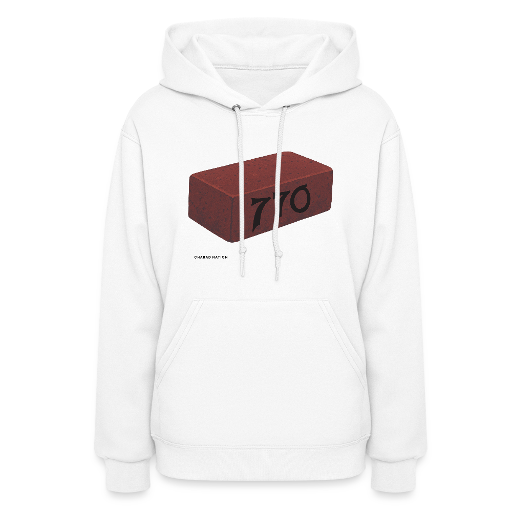 770 Solid Brick Women's Hoodie - white