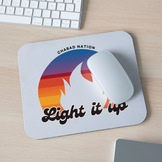 Light It Up Mouse pad Horizontal - white