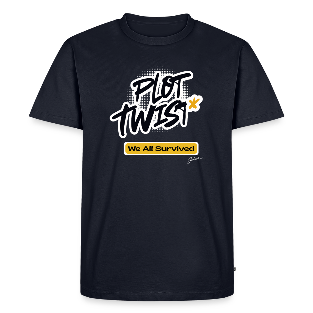 Plot Twist Men's Premium T-Shirt - navy