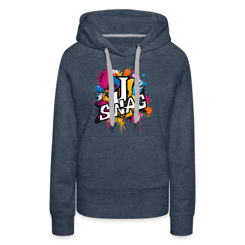 Jswag Logo  Women’s Premium Hoodie - heather denim