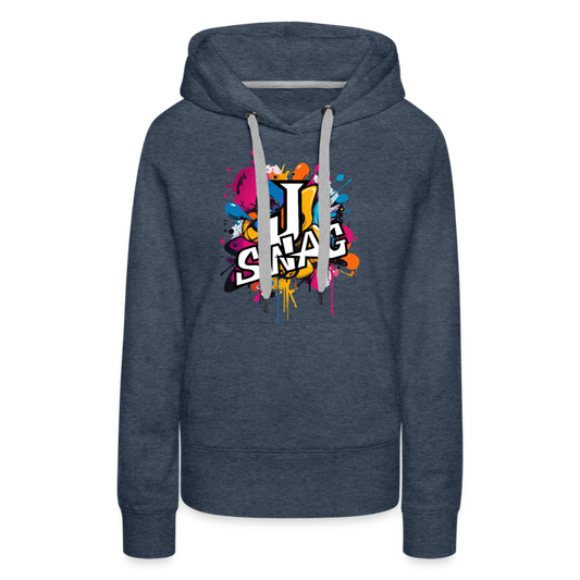 Jswag Logo  Women’s Premium Hoodie - heather denim