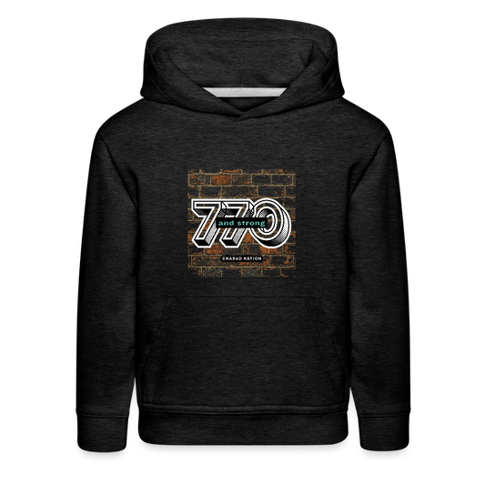 770 And Strong Kids‘ Premium Hoodie - charcoal grey