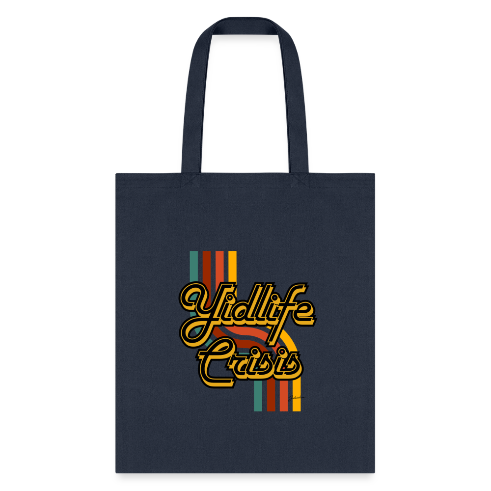 Yidlife Crisis Tote Bag - navy