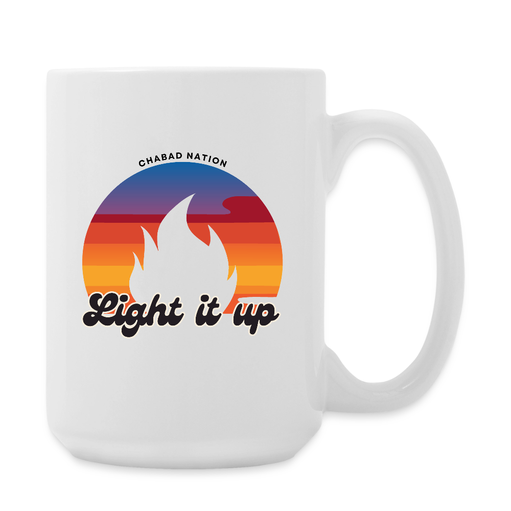 Light It Up Coffee/Tea Mug 15 oz - white
