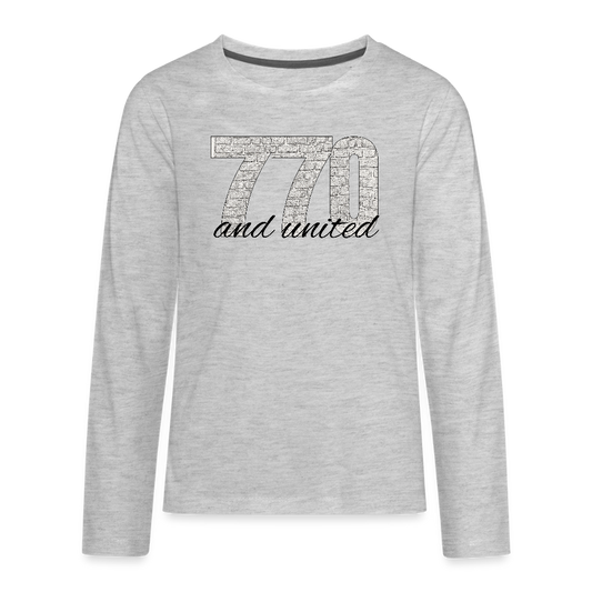 770 And United Kids' Premium Long Sleeve T-Shirt - heather gray