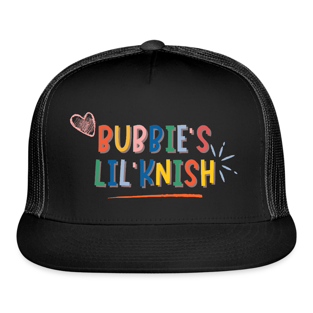 Bubbie's Lil' Knish Trucker Hat - black/black
