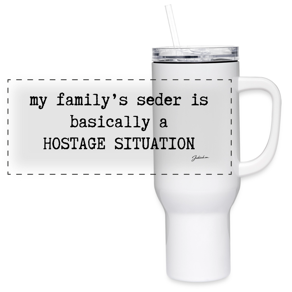 Seder Hostage 40 oz Travel Tumbler - white