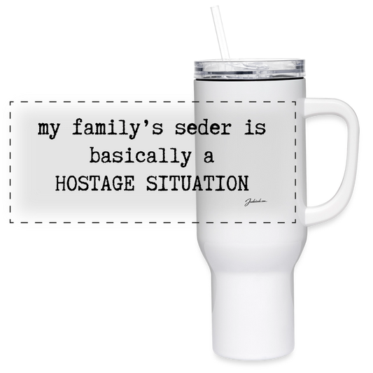Seder Hostage 40 oz Travel Tumbler - white