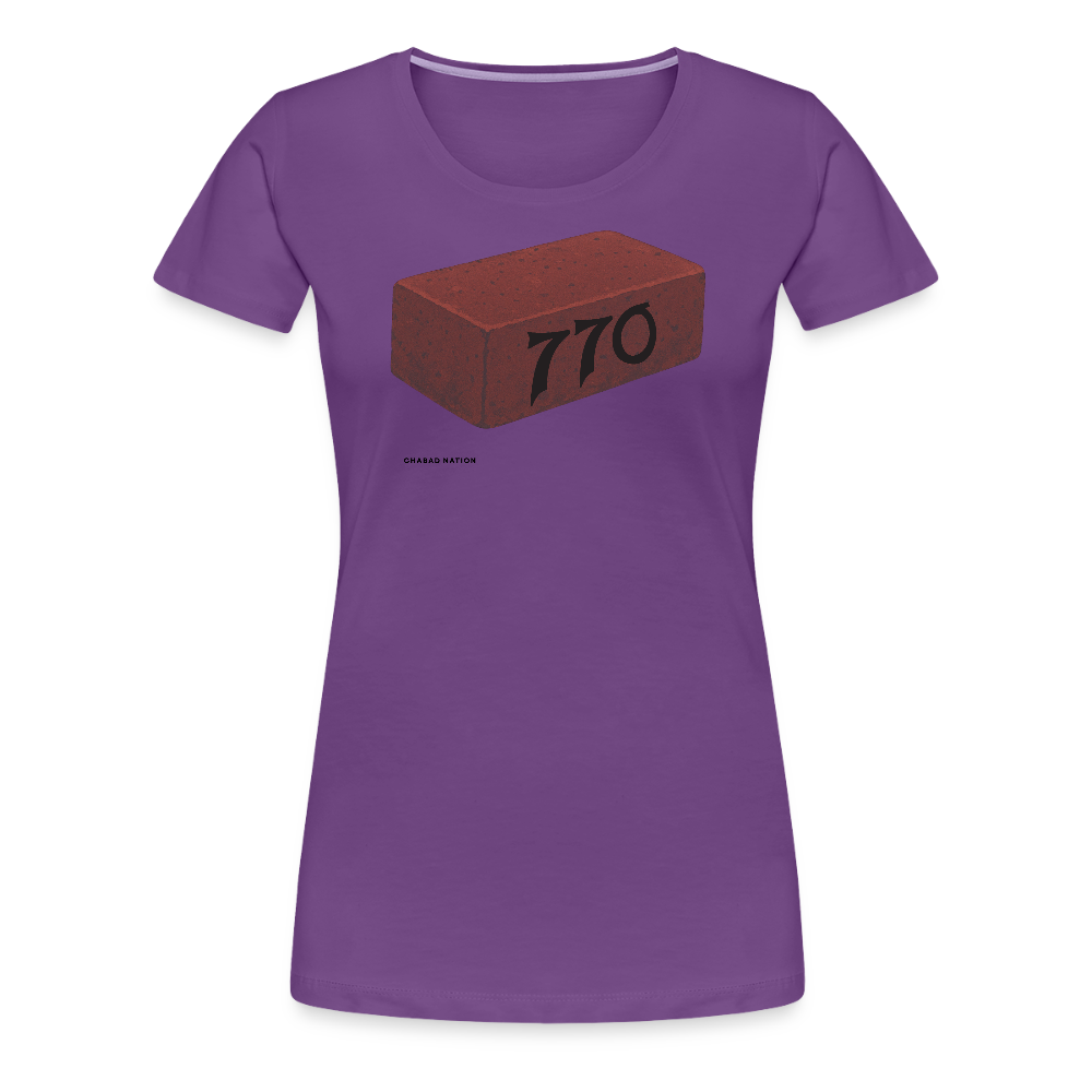 770 Solid Brick Women’s Premium T-Shirt - purple