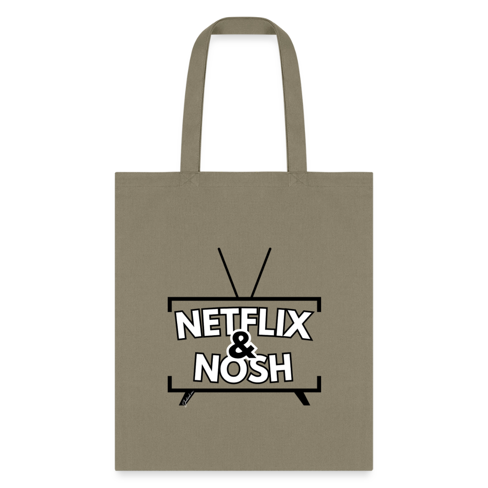 Netflix & Nosh Tote Bag - khaki