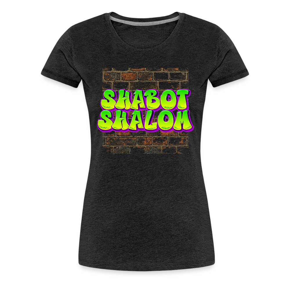 Shabot Shalom Brick 770 Graffiti Women’s Premium T-Shirt - charcoal grey