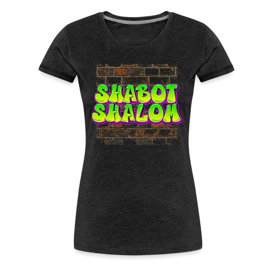 Shabot Shalom Brick 770 Graffiti Women’s Premium T-Shirt - charcoal grey