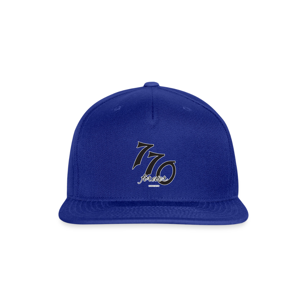 770 Forever Snapback Baseball Cap - royal blue