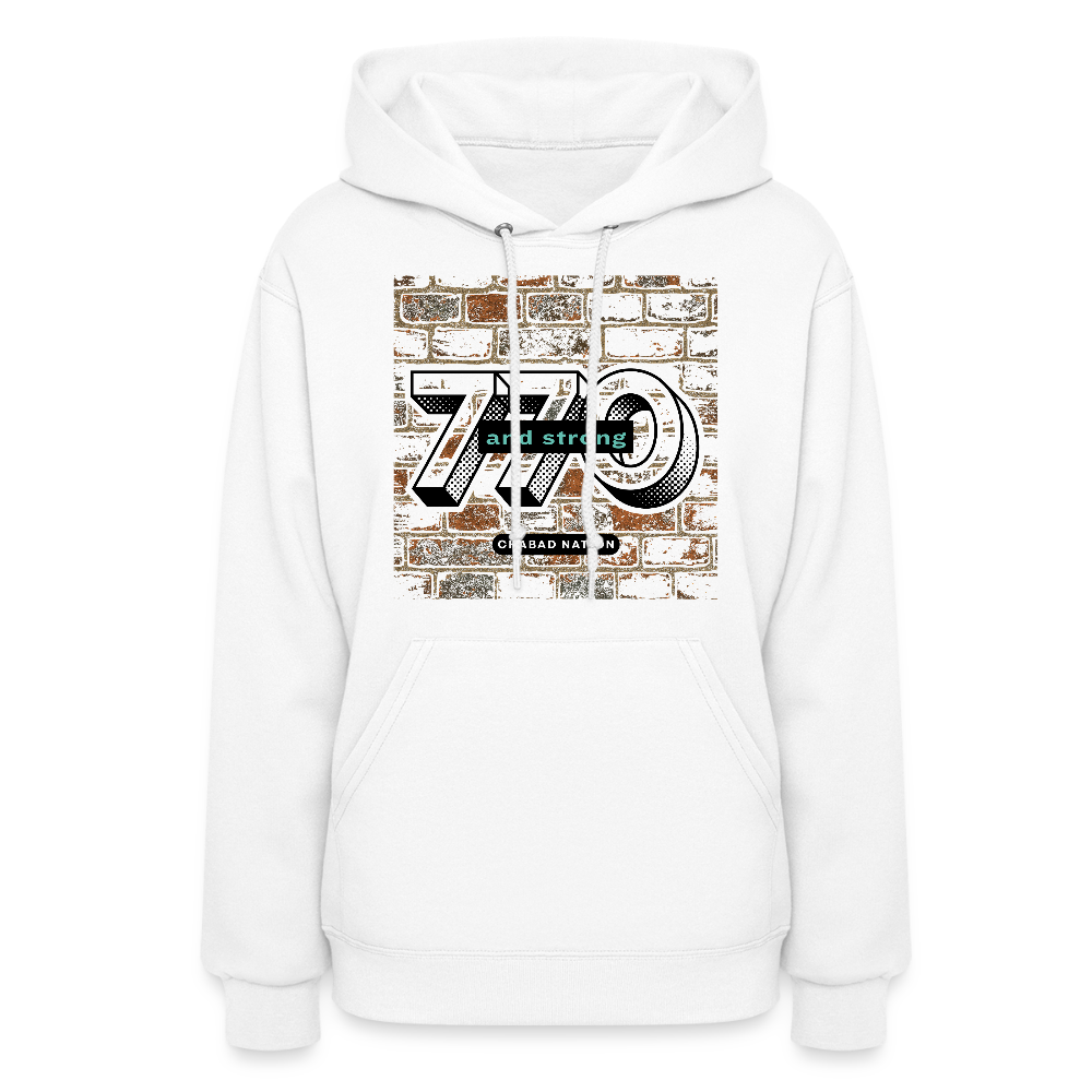 770 And Strong Women's Hoodie - white