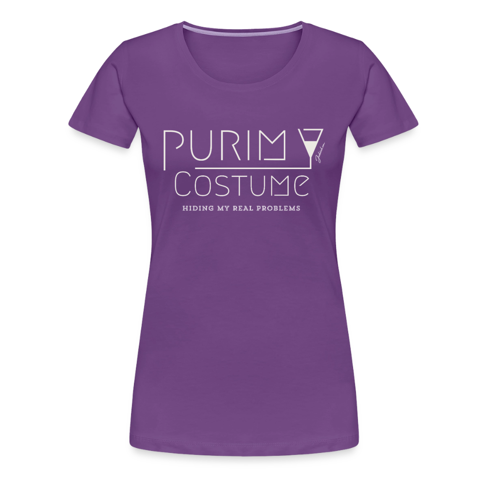 Purim Costume Women’s Premium T-Shirt - purple