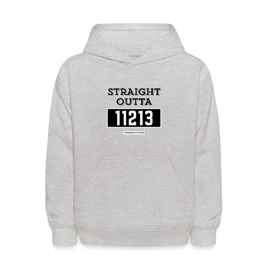 Straight Outta 11213 Kids' Hoodie - heather gray