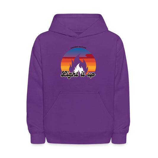 Light It Up Kids' Hoodie - purple