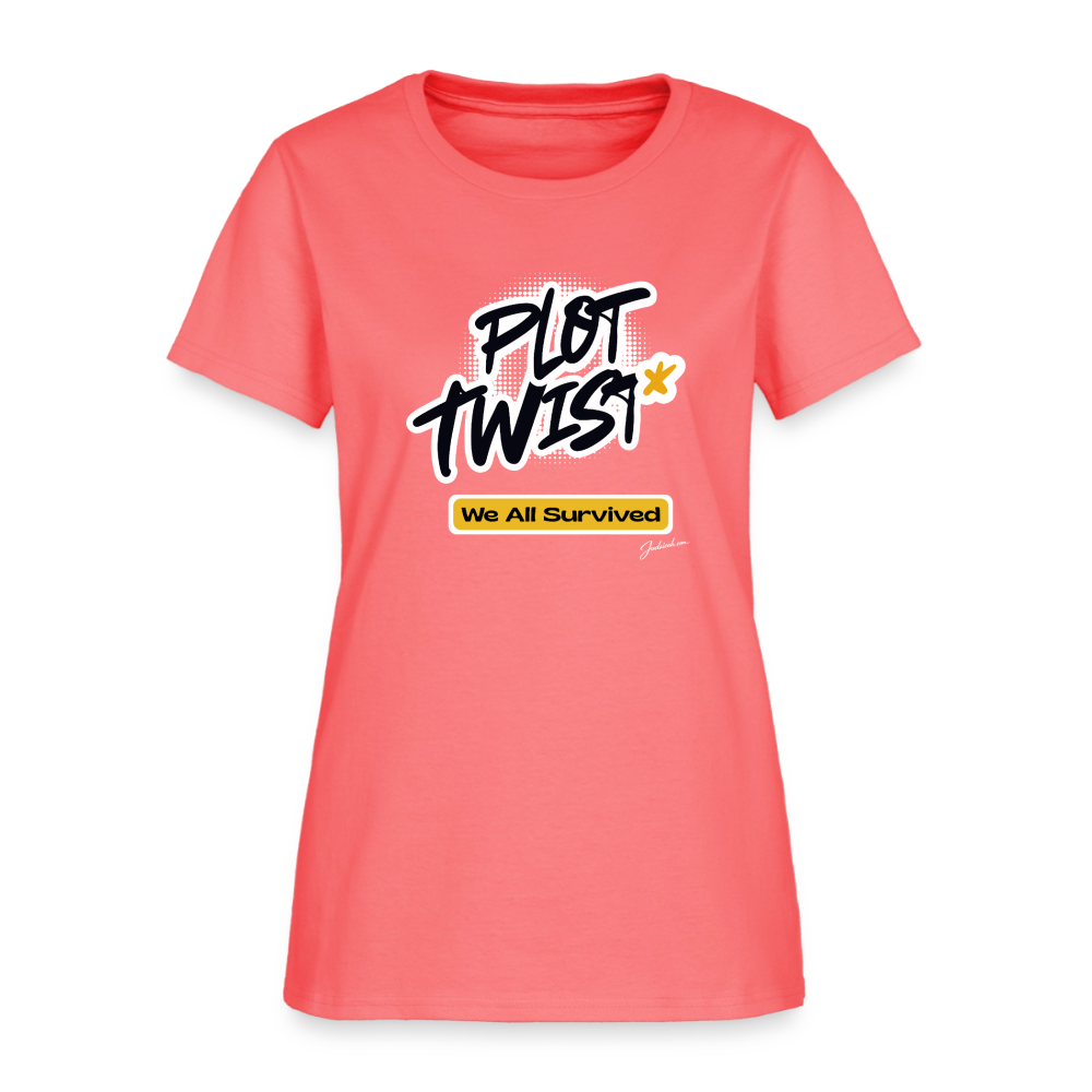 Plot Twist Women's T-Shirt - coral