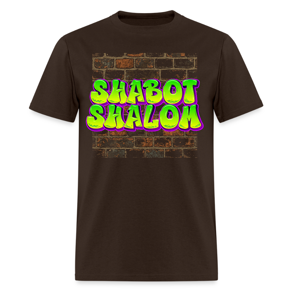 Shabot Shalom Brick 770 Graffiti Men's T-Shirt | GILDAN 5000 - brown