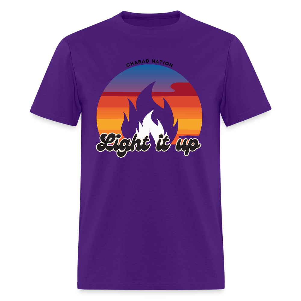 Light It Up Men's T-Shirt | GILDAN 5000 - purple