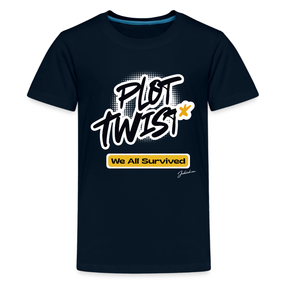 Plot Twist Kids' Premium T-Shirt - deep navy
