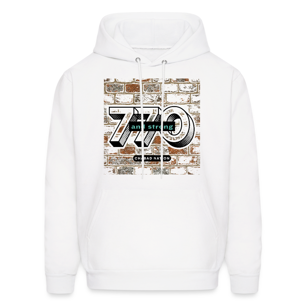 770 And Blessed Men's Hoodie - white