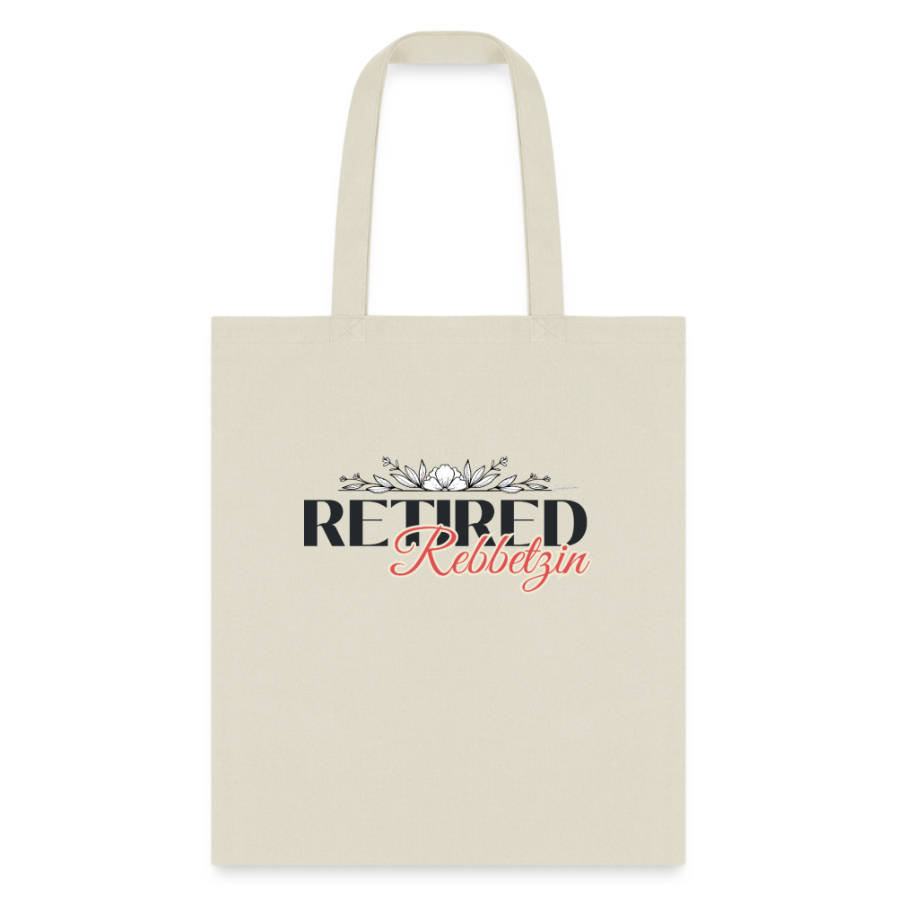 Retired Rabbetzin Tote Bag - natural