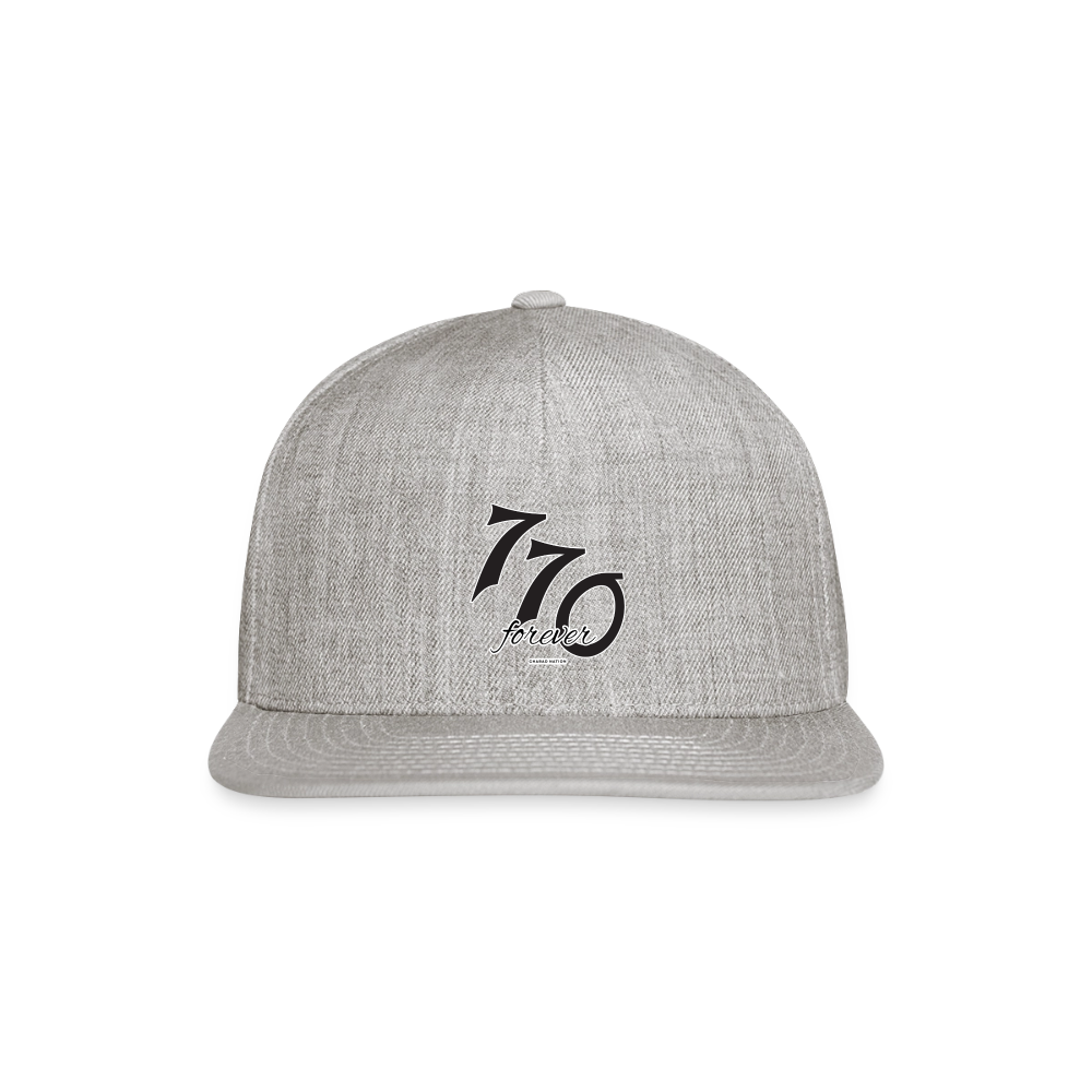 770 Forever Snapback Baseball Cap - heather gray
