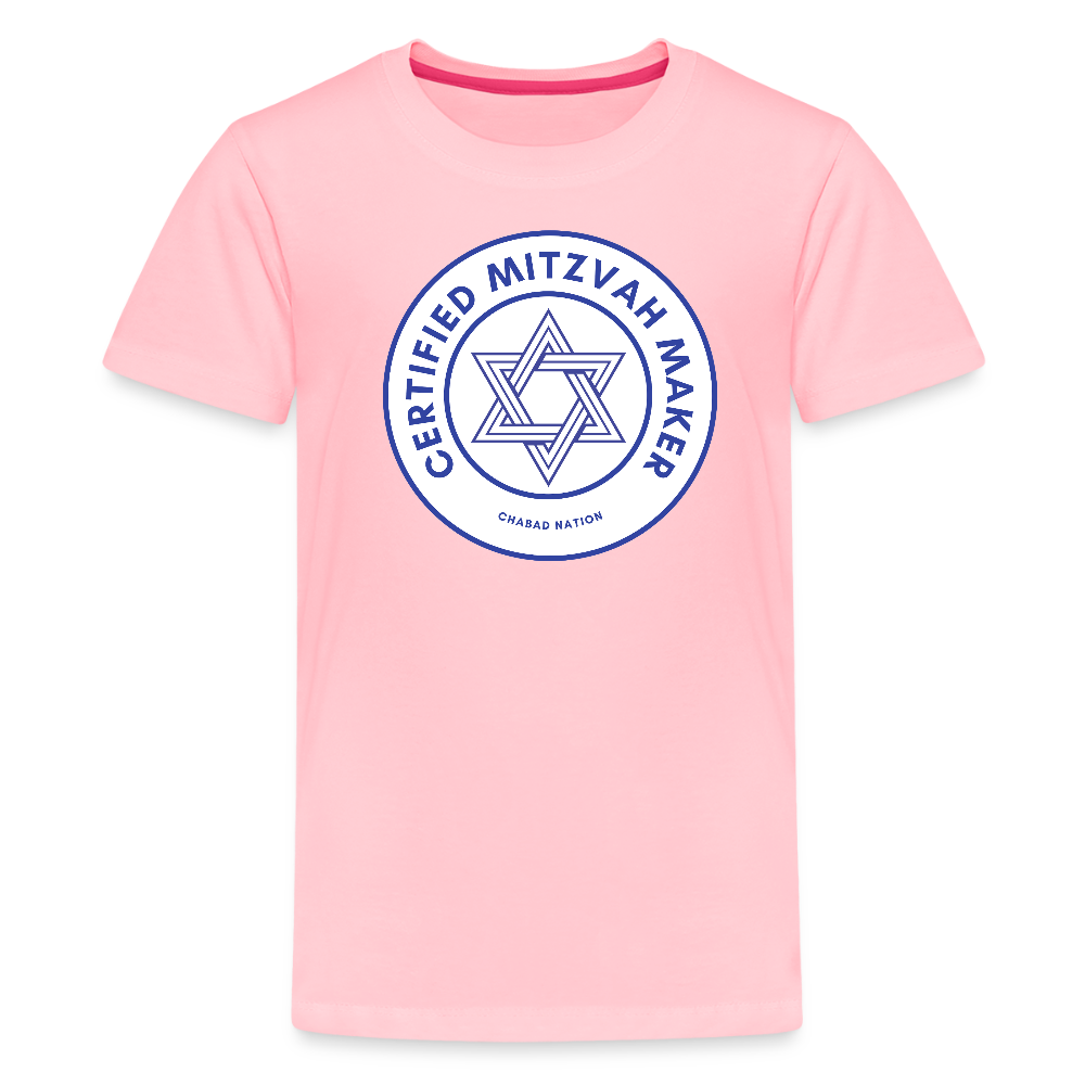 Certified Mitzvah Maker Kids' Premium T-Shirt - pink