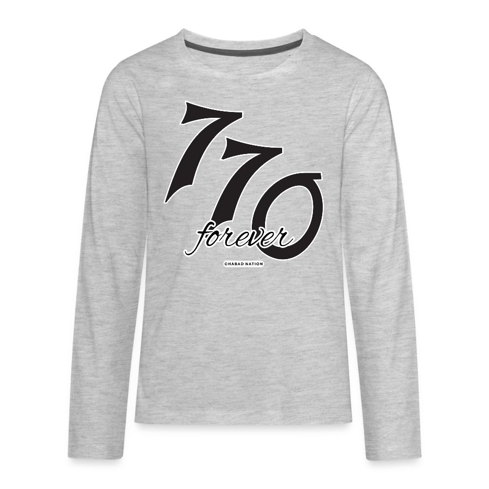 770 Forever Kids' Premium Long Sleeve T-Shirt - heather gray
