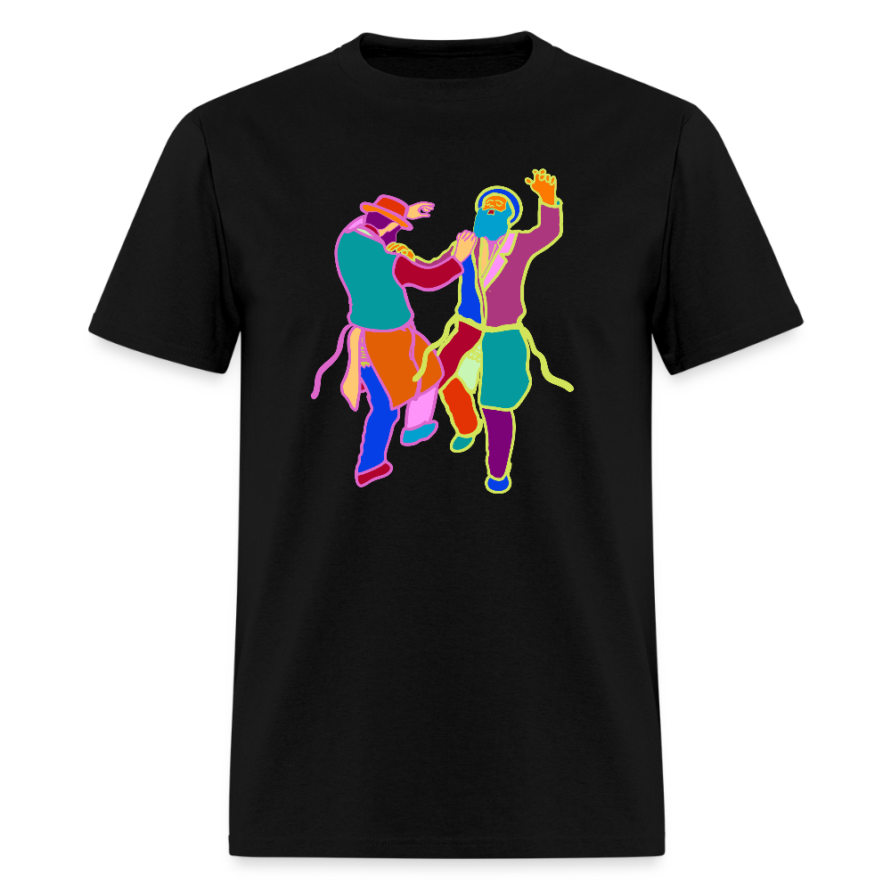 Colorful Dancing Rabbis Men's T-Shirt | GILDAN 5000 - black