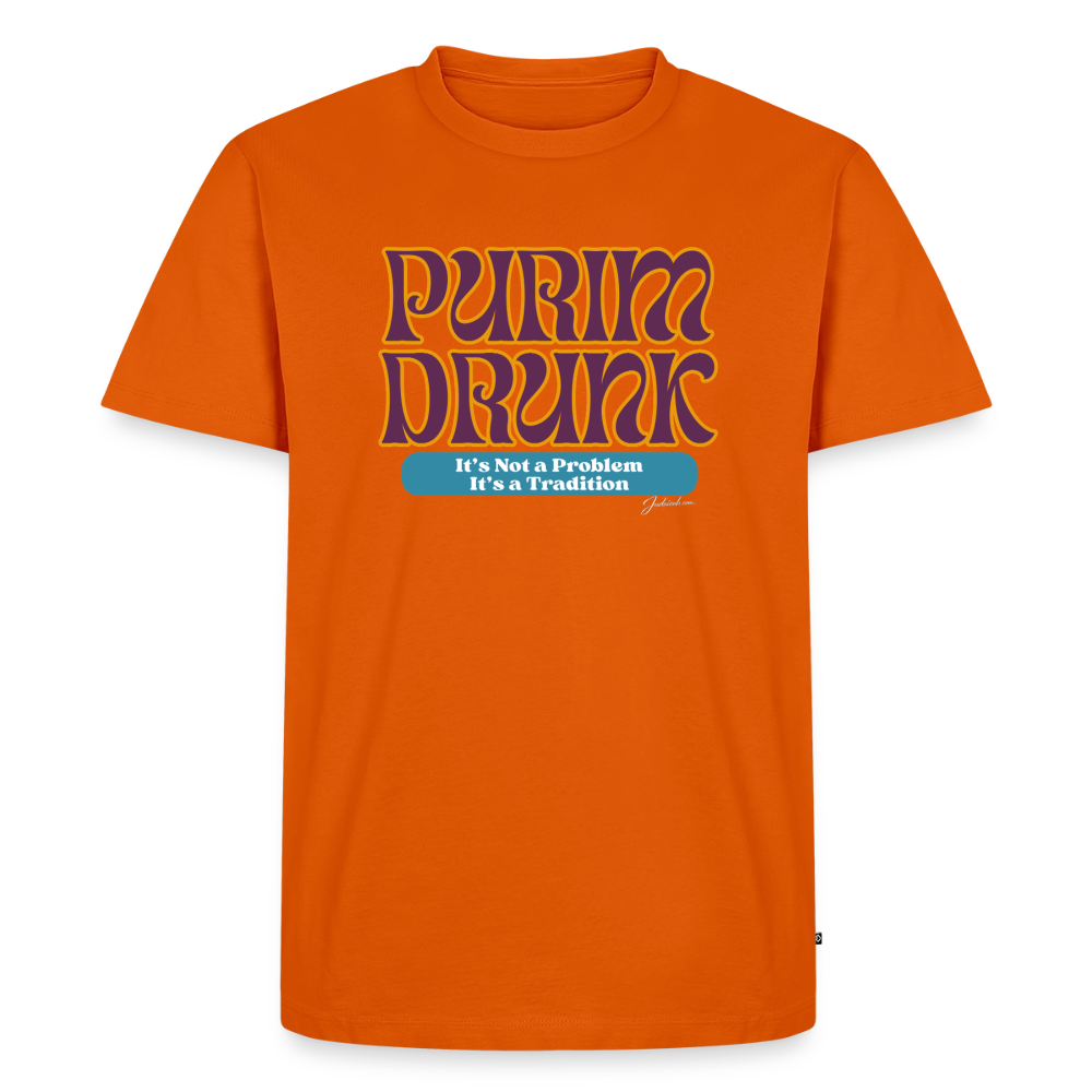 Purim Drunk Men's Premium T-Shirt - orange 