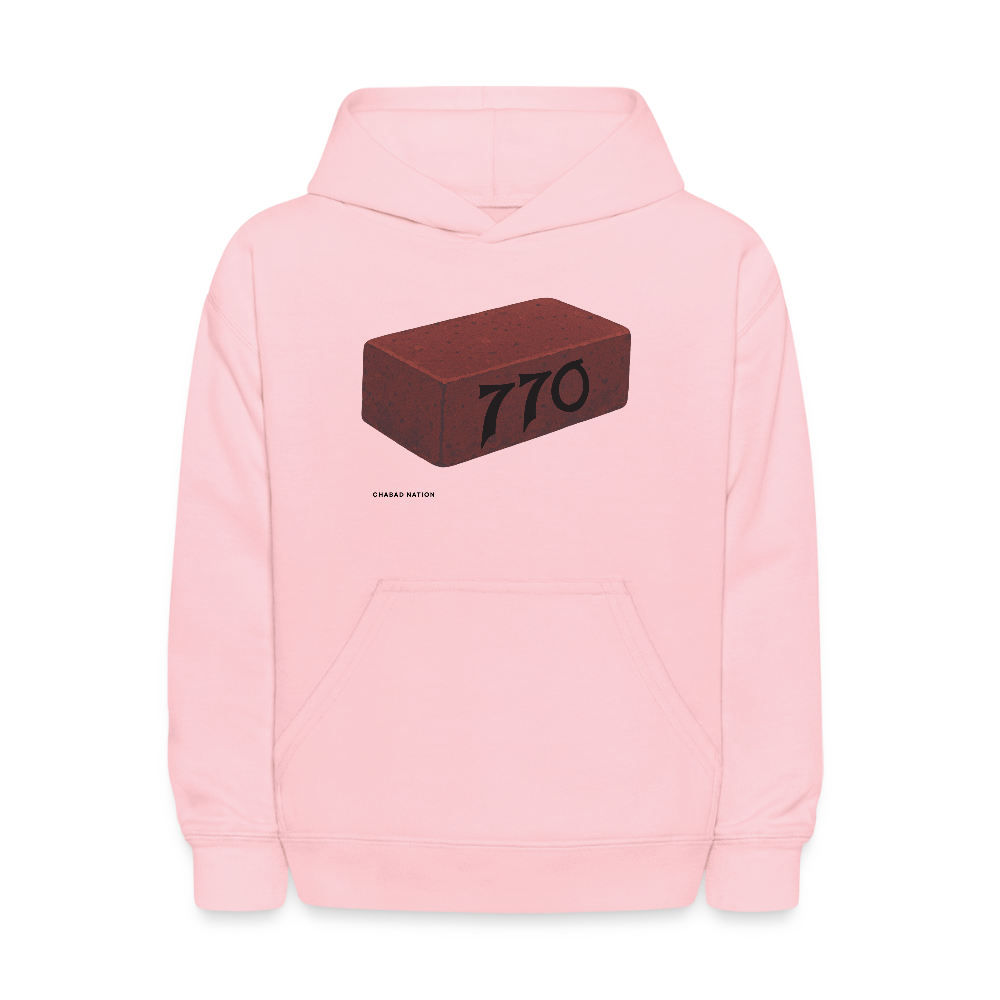 770 Solid Brick Kids' Hoodie - pink