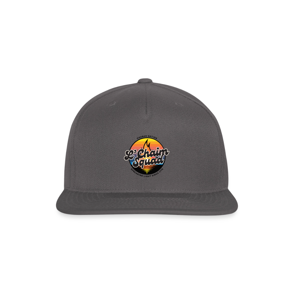 L’Chaim Squad – Spreading Light Snapback Baseball Cap - dark grey