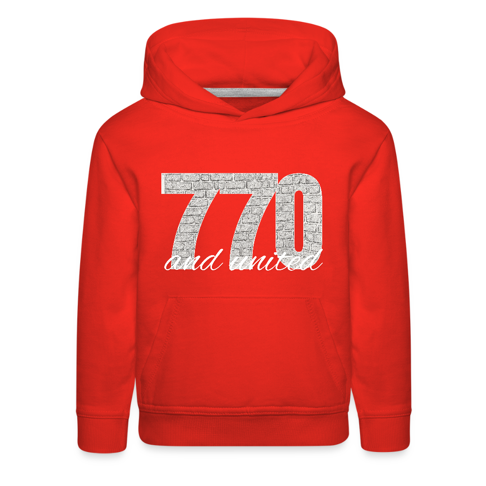 770 And United Light Kids‘ Premium Hoodie - red