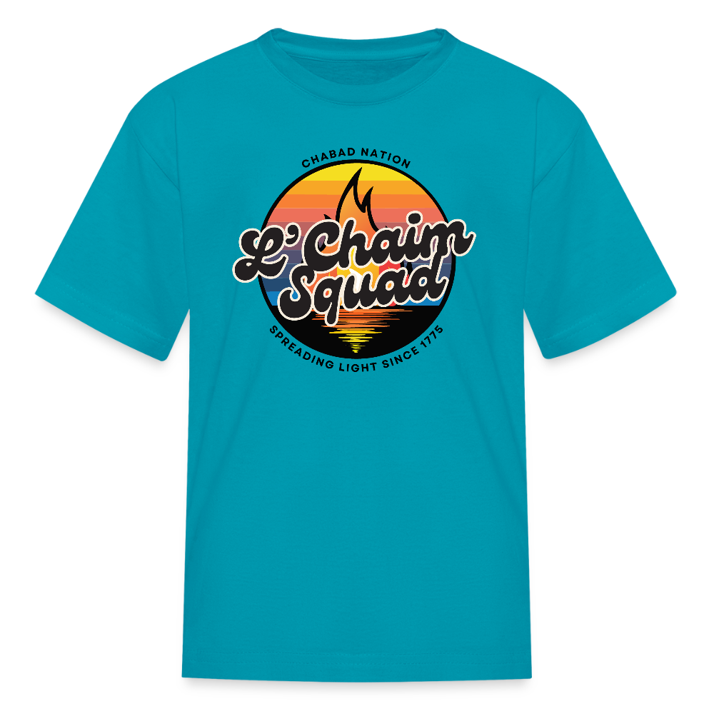 L’Chaim Squad – Spreading Light Kids' T-Shirt - turquoise