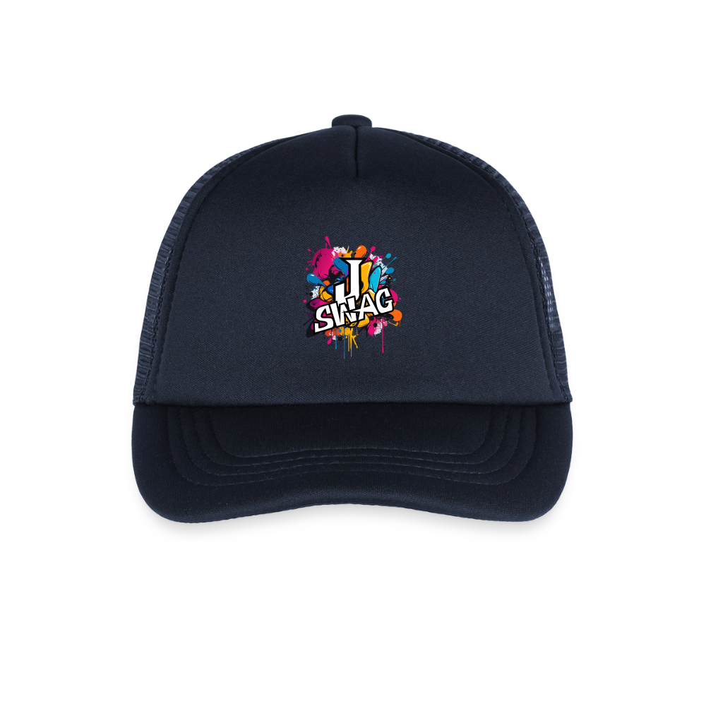 Jswag Logo Kid's Trucker Cap - navy