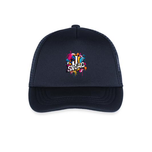 Jswag Logo Kid's Trucker Cap - navy