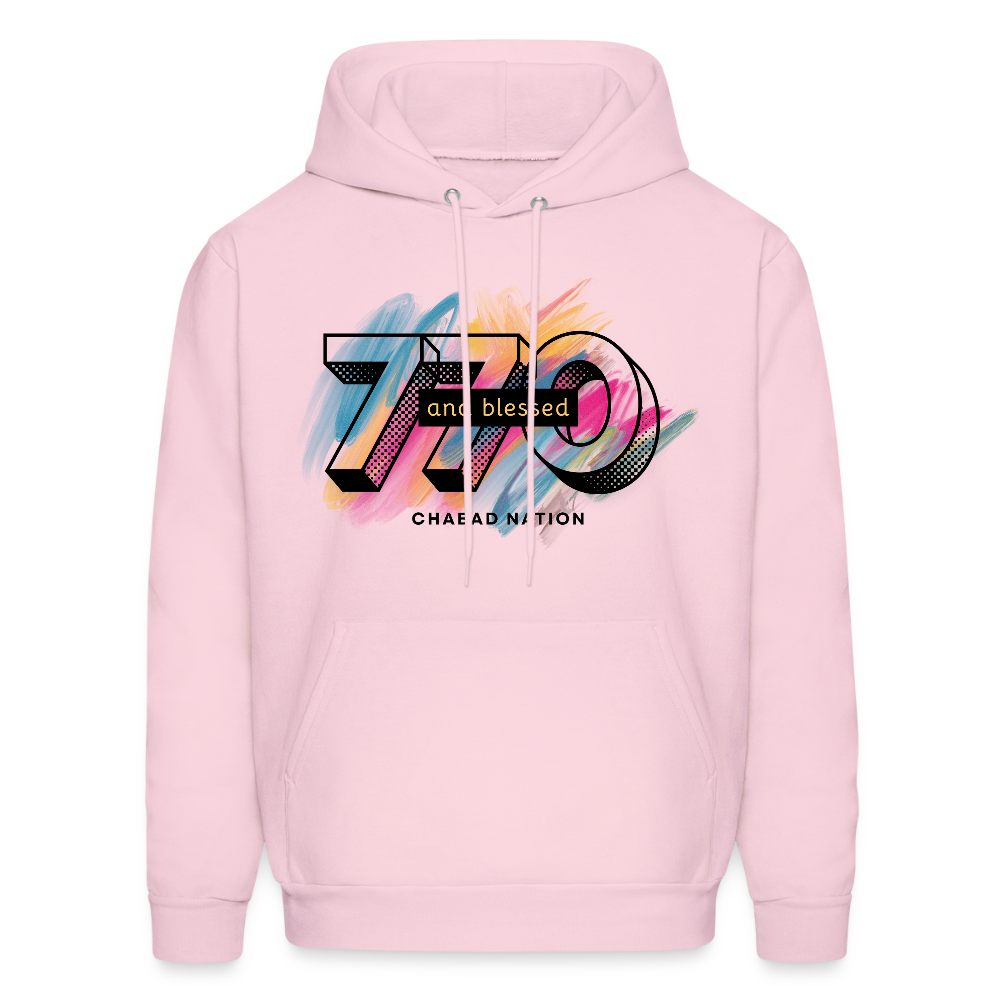 770 And Blessed Men's Hoodie - pale pink