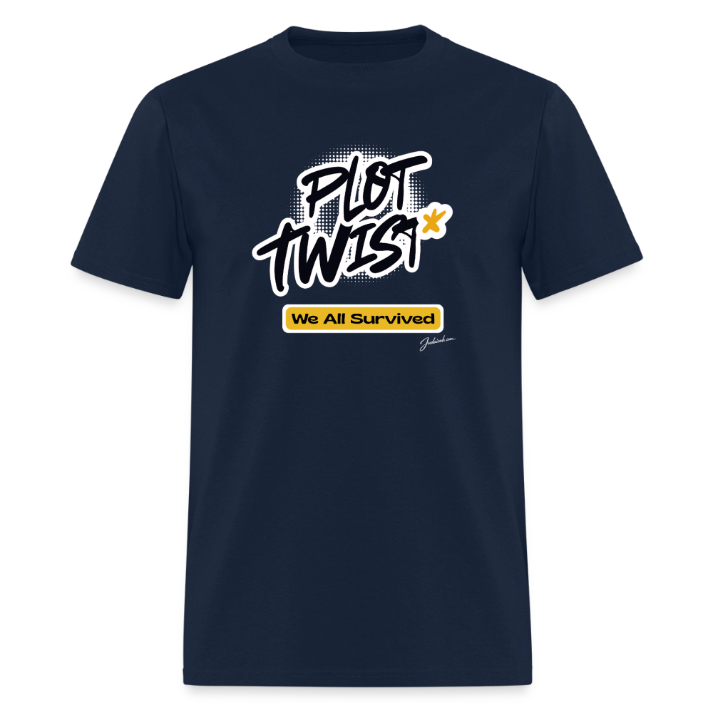 Plot Twist Men's T-Shirt | GILDAN 5000 - navy
